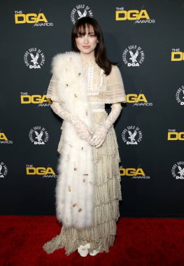 Maude Apatow, Beverly Hills, ABD 'deki Beverly Hilton Oteli' nde 8 Şubat 2025 'te düzenlenen 77..