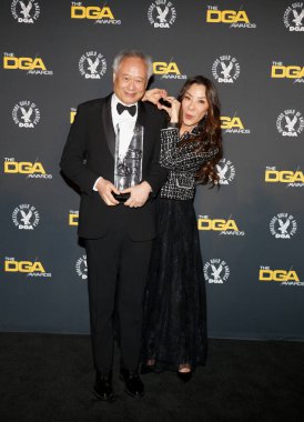 Ang Lee ve Michelle Yeoh, Beverly Hills, ABD 'deki Beverly Hilton Oteli' nde 8 Şubat 2025 'te düzenlenen 77..