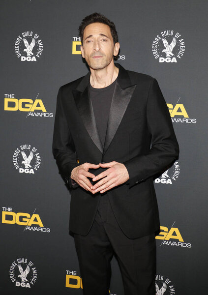 Adrien Brody at the 77th Annual Directors Guild of America Awards held at the Beverly Hilton Hotel in Beverly Hills, USA on February 8, 2025.