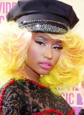 Nicki Minaj, 6 Eylül 2012 'de ABD' nin Los Angeles kentindeki Staples Center 'da düzenlenen 2012 MTV Video Müzik Ödülleri' nde.