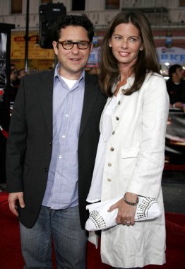 HOLLYWOOD, CA - MAY 04, 2006: J.J. Abrams and Katie McGrath at the Los Angeles premiere of 'Mission: Impossible 3' held at the Grauman's Chinese Theatre in Hollywood, USA on May 4, 2006. clipart