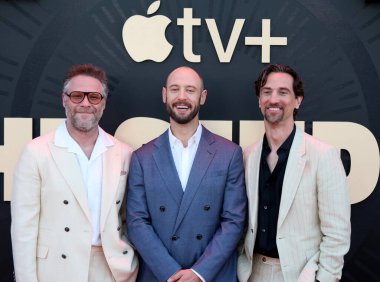 Seth Rogen, Evan Goldberg ve James Weaver Apple TV + Series World premiere of 'The Studio' nun Los Angeles, ABD 'deki Akademi Film Müzesi' nde 24 Mart 2025 'te gerçekleştirildi..