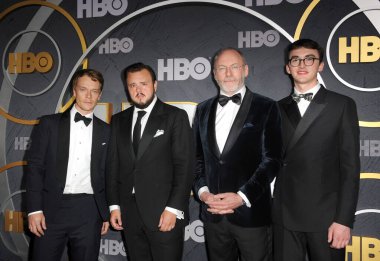 Isaac Hempstead Wright, Liam Cunningham, John Bradley ve Alfie Allen Hbo's Official 2019 Emmy After Party'de 22 Eylül 2019'da Abd'nin Batı Hollywood'daki Pasifik Tasarım Merkezi'nde düzenlendi.