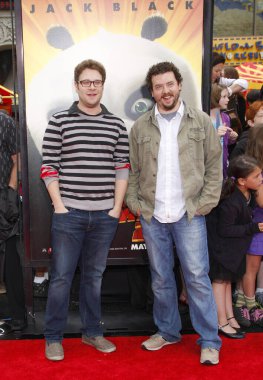 Seth Rogen ve Danny McBride, 22 Mayıs 2011 'de Hollywood' daki Grauman 'ın Çin Tiyatrosu' nda düzenlenen 'Kung Fu Panda 2' nin Los Angeles galasında.