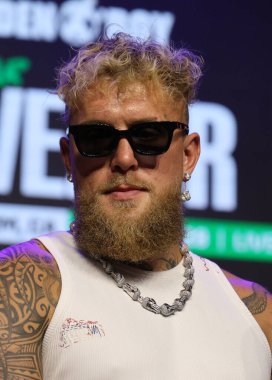 Jake Paul, Jake Paul 'a karşı Julio Cesar Chavez Jr. Basın Konferansı 14 Mayıs 2025' te Hollywood, ABD 'de Avalon' da düzenlendi..