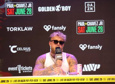 Jake Paul, Jake Paul 'a karşı Julio Cesar Chavez Jr. Basın Konferansı 14 Mayıs 2025' te Hollywood, ABD 'de Avalon' da düzenlendi..
