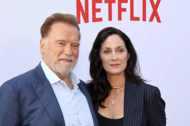 Arnold Schwarzenegger ve Carrie-Anne Moss Netflix 'in' Fubar 'ikinci sezon galasında 11 Haziran 2025' te Hollywood, ABD 'deki Tudum Tiyatrosu' nda gerçekleştirildi..