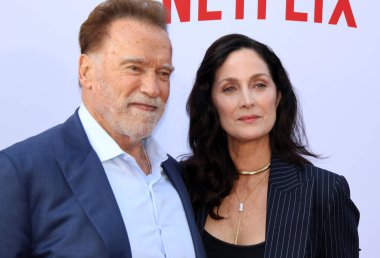 Arnold Schwarzenegger ve Carrie-Anne Moss Netflix 'in' Fubar 'ikinci sezon galasında 11 Haziran 2025' te Hollywood, ABD 'deki Tudum Tiyatrosu' nda gerçekleştirildi..