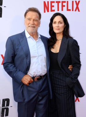 Arnold Schwarzenegger ve Carrie-Anne Moss Netflix 'in' Fubar 'ikinci sezon galasında 11 Haziran 2025' te Hollywood, ABD 'deki Tudum Tiyatrosu' nda gerçekleştirildi..