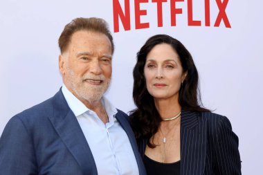 Arnold Schwarzenegger ve Carrie-Anne Moss Netflix 'in' Fubar 'ikinci sezon galasında 11 Haziran 2025' te Hollywood, ABD 'deki Tudum Tiyatrosu' nda gerçekleştirildi..