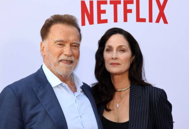 Arnold Schwarzenegger ve Carrie-Anne Moss Netflix 'in' Fubar 'ikinci sezon galasında 11 Haziran 2025' te Hollywood, ABD 'deki Tudum Tiyatrosu' nda gerçekleştirildi..