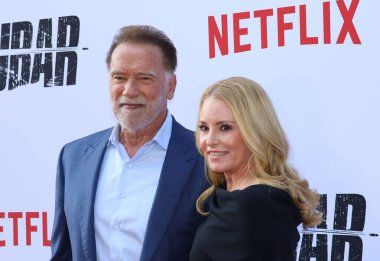 Arnold Schwarzenegger ve Heather Milligan Netflix 'in' Fubar '2. sezon galasında 11 Haziran 2025' te Hollywood, ABD 'deki Tudum Tiyatrosu' nda gerçekleştirildi..