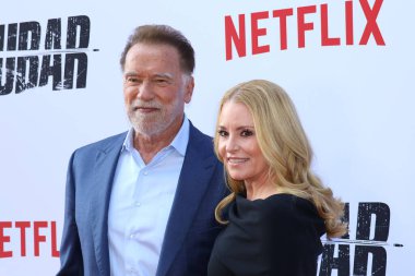 Arnold Schwarzenegger ve Heather Milligan Netflix 'in' Fubar '2. sezon galasında 11 Haziran 2025' te Hollywood, ABD 'deki Tudum Tiyatrosu' nda gerçekleştirildi..