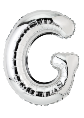 Gümüş balondaki G harfi saydam olarak izole edildi. 