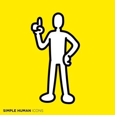 Basit insan simgesi serisi 