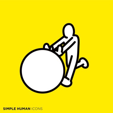 Basit insan simgesi serisi 