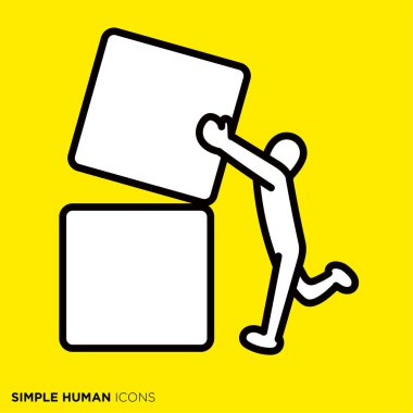 Basit insan simgesi serisi 