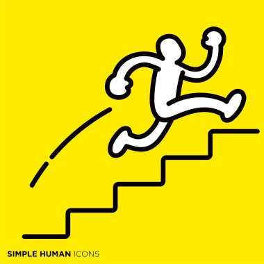 Basit bir insan simgesi serisi.