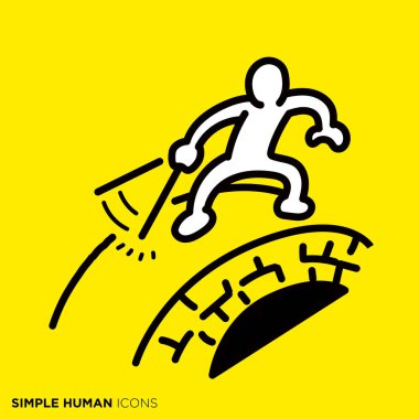 Basit bir insan simgesi serisi 