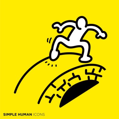 Basit bir insan simgesi serisi 