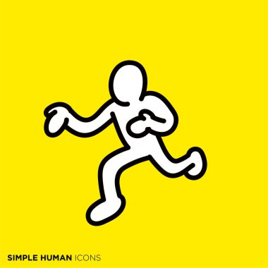 Simple human icon series 