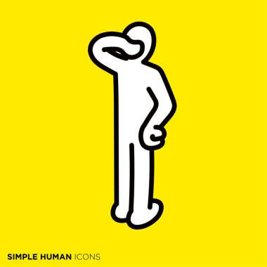 Simple human icon series 