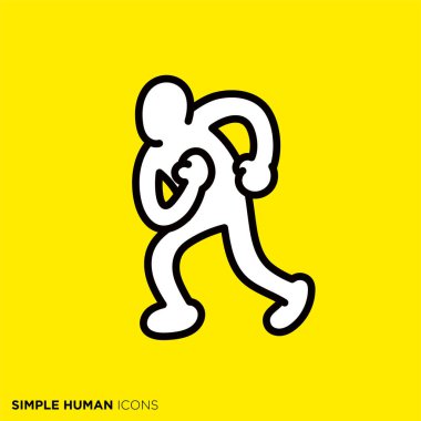 Simple human icon series 