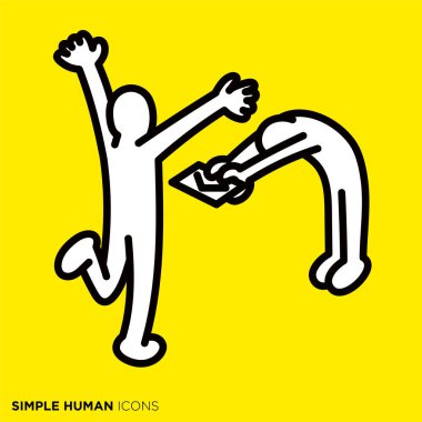 Simple human icon series 