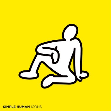 Simple human icon series 