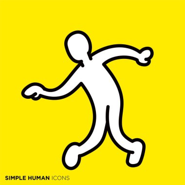 Simple human icon series 