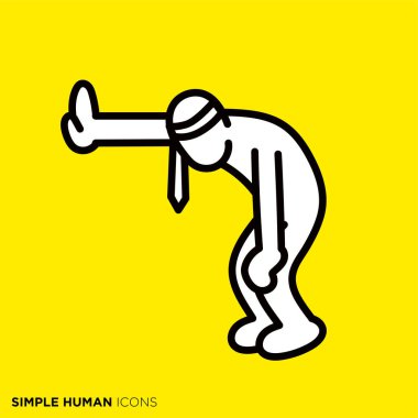 Simple human icon series 