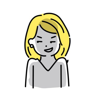 Şirin insanların çizimleri. Kadınlar.