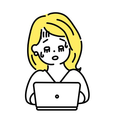 Şirin insanların çizimleri. Kadınlar.