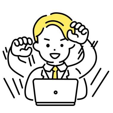 Şirin Kişinin İllüstrasyon Serisi _ Mal Ofis İşçisi _ Serpiştirme