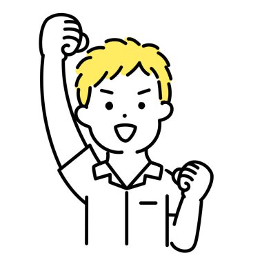 Şirin Kişinin İllüstrasyon Serisi _ Erkek Öğrenci _ Destekleyici