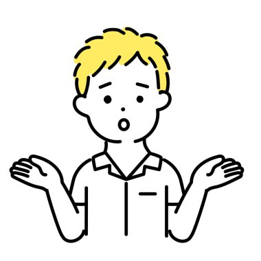 Tatlı Kişinin İllüstrasyon Serisi _ Erkek Öğrenci _ Başı dertte