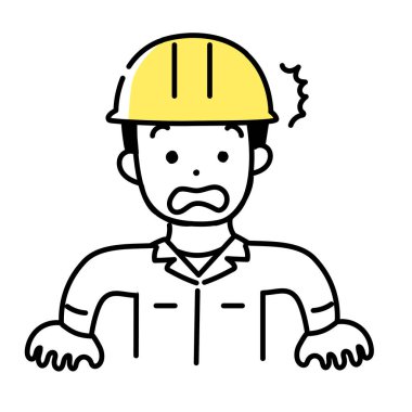 Şirin Kişinin İllüstrasyon Serisi _ Erkek Çalışan _ Şaşırdı