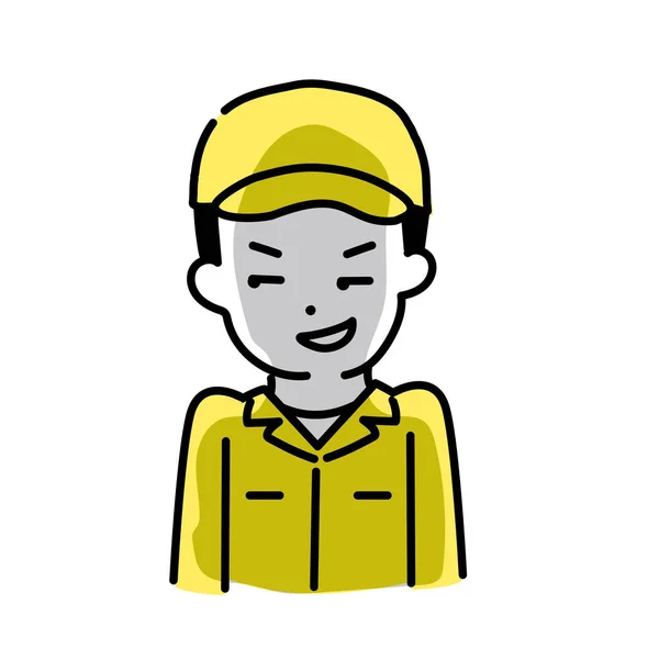 Serie Ilustración Cute Person Male Worker Planning — Archivo Imágenes Vectoriales