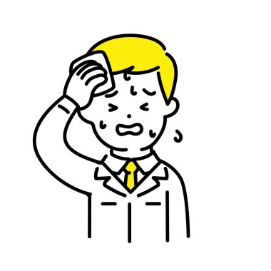 Tatlı Kişinin İllüstrasyon Serisi _ Erkek Mühendis _ Ateşli