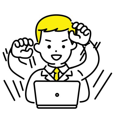 Tatlı Kişinin İllüstrasyon Serisi _ Erkek Mühendis _ Serpinti