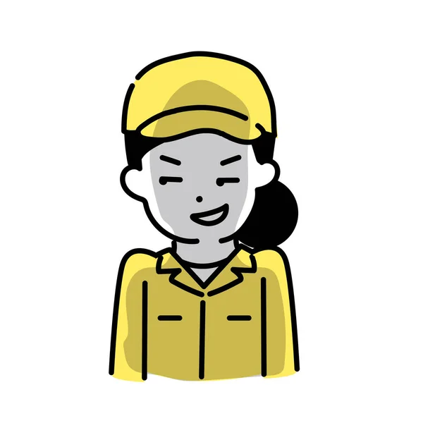 Seri Ilustrasi Dari Cute Person Women Workers Planning - Stok Vektor