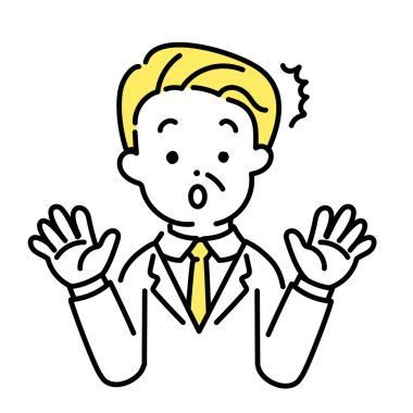 Şirin Kişinin İllüstrasyon Serisi _ Ofis Çalışanı _ Sunucu _ Şaşkınlık