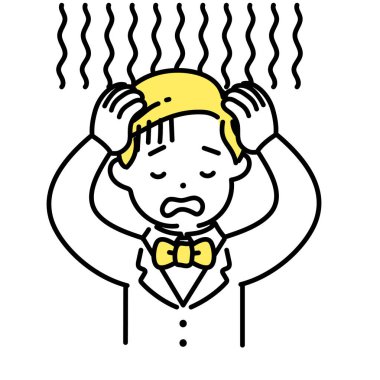 Şirin Kişinin İllüstrasyon Serisi Zengin bir adam Umutsuzluk