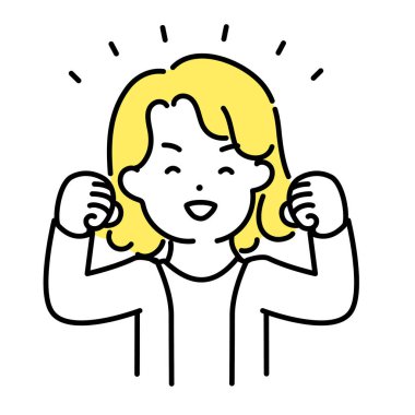 Tatlı Kişinin İllüstrasyon Serisi _ Tarafsız Kişi _ Bağırsak Pozu