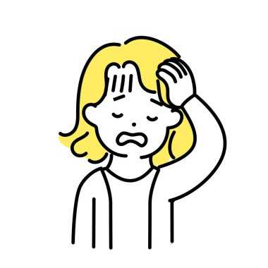 Tatlı Kişinin İllüstrasyon Serisi _ Tarafsız Kişi _ Baş Ağrısı