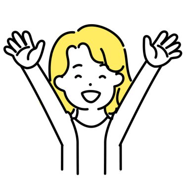 Tatlı Kişinin İllüstrasyon Serisi _ Tarafsız Kişi _ Mutluluk