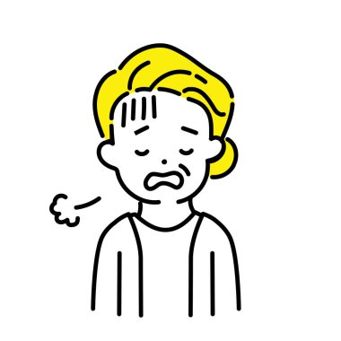 Şirin Kişinin İllüstrasyon Serisi _ Yaşlı Kadınlar _ Yorgun