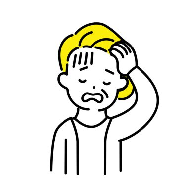 Şirin Kişinin İllüstrasyon Serisi _ Kıdemli Kadınlar _ Baş Ağrısı