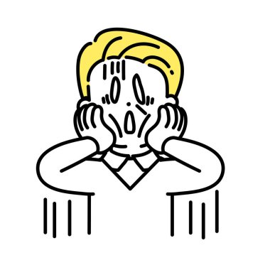 Şirin Kişinin İllüstrasyon Serisi _ Yaşlı Erkek _ Umutsuzluk