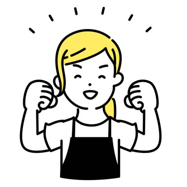 Tatlı Kişinin İllüstrasyon Serisi _ Kadın Tezgâhtarı _ Bağırsaklar Poz